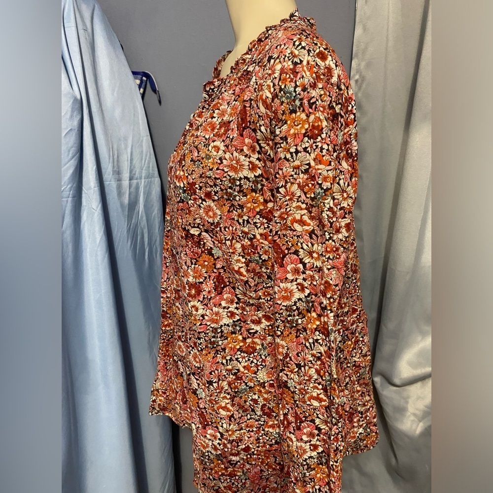 Talbots Multicolor Floral Button-Up Shirt - Picture 9 of 13
